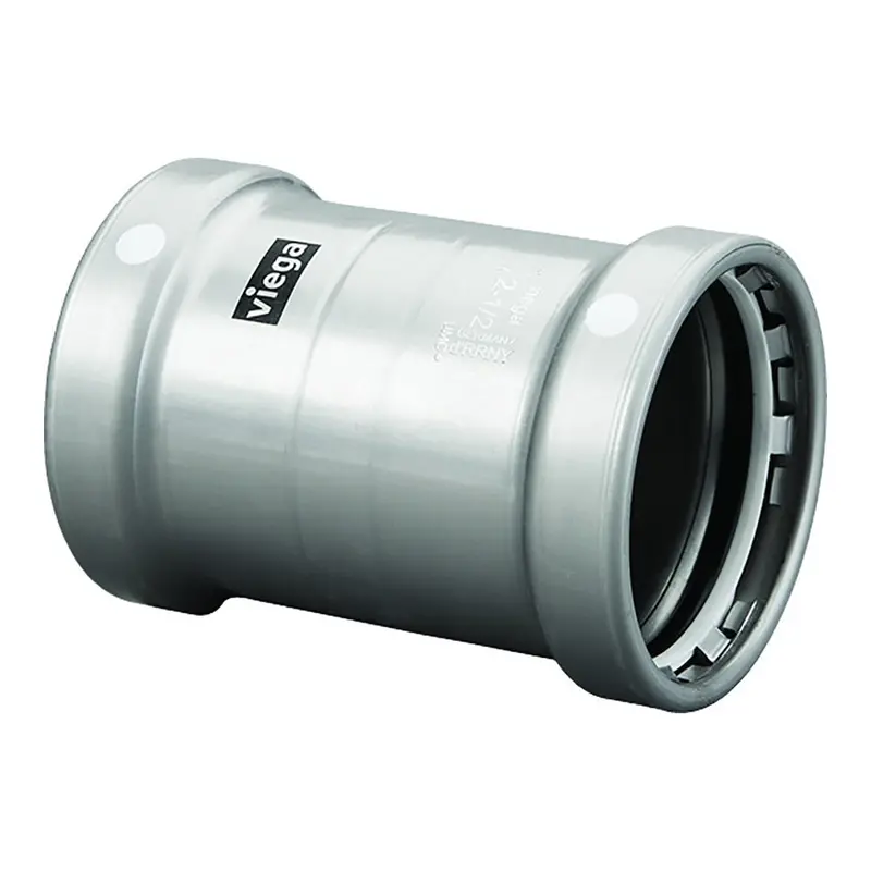 Viega Megapress 3" Carbon Steel Coupling W/O Stop W/Fmk - Double Press Connection - Smart Connect Technology [26690] 1
