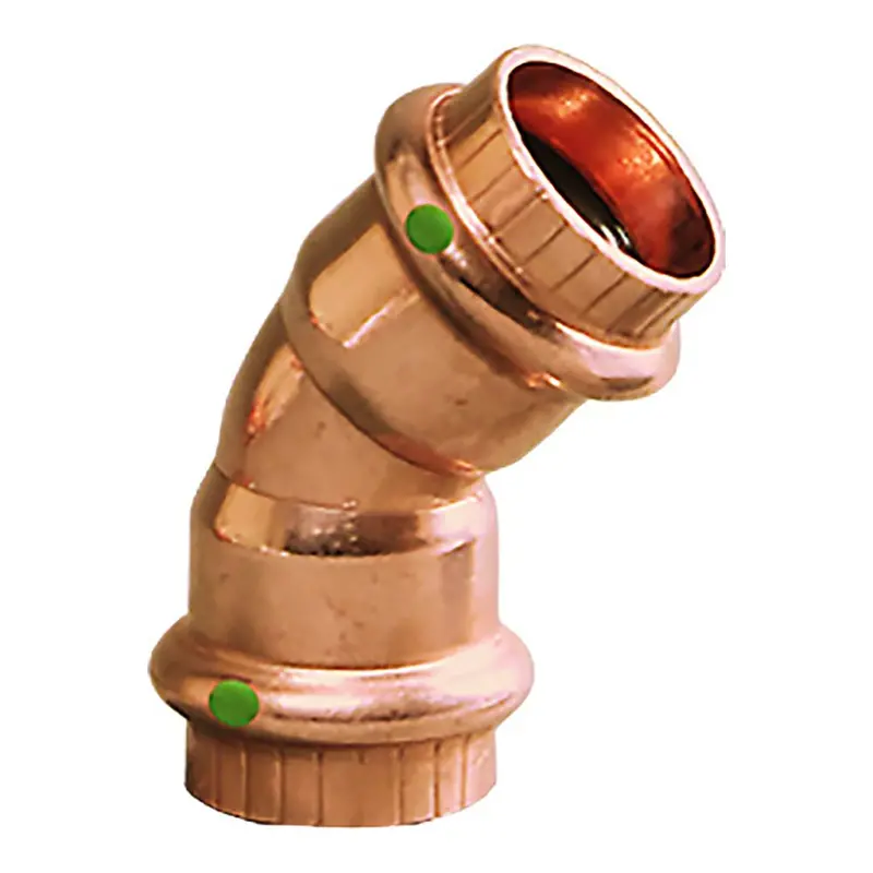 Viega Propress 1-1/4" - 45 Copper Elbow - Double Press Connection - Smart Connect Technology [77033] 1
