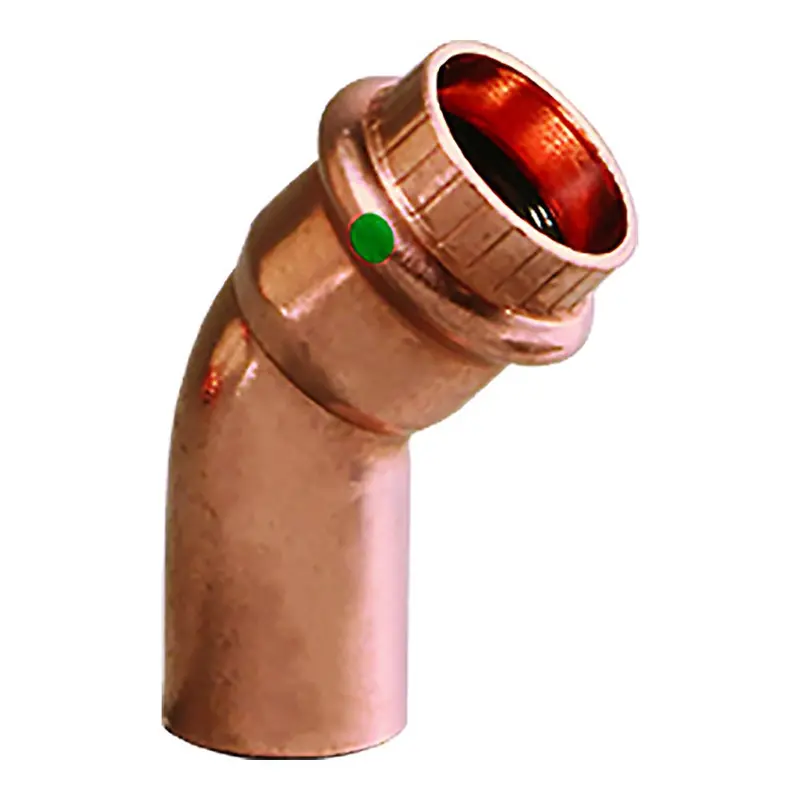 Viega Propress 1-1/4" - 45 Copper Elbow - Street/Press Connection - Smart Connect Technology [77063] 1