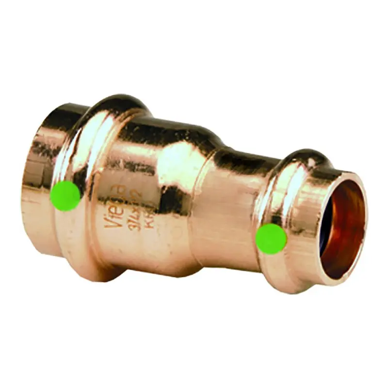 Viega Propress 1" X 3/4" Copper Reducer - Double Press Connection - Smart Connect Technology [78152] 1
