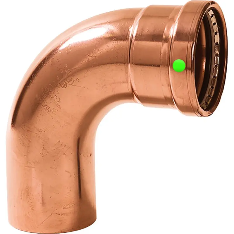 Viega Propress 2-1/2" - 90 Copper Elbow - Street/Press Connection - Smart Connect Technology [20638] 1