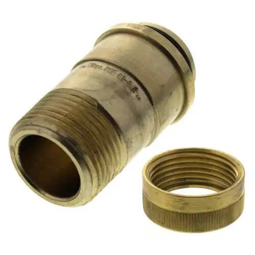 Water Manifold Adapter 3/4" X 1" Brass 1