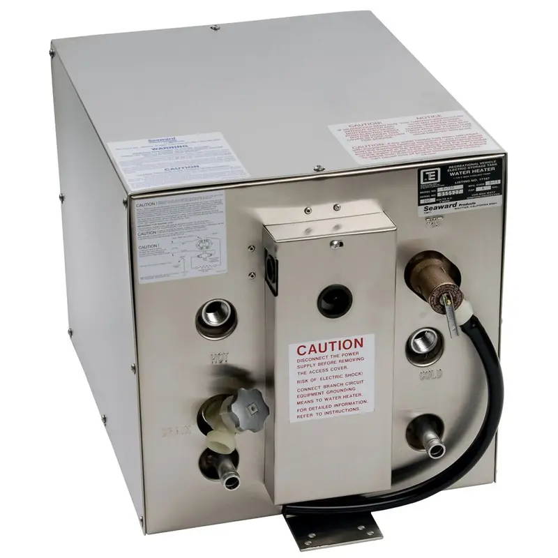 Whale Seaward 6 Gallon Hot Water Heater W/Front Heat Exchanger - Stainless Steel - 120V - 1500W [F700] 1