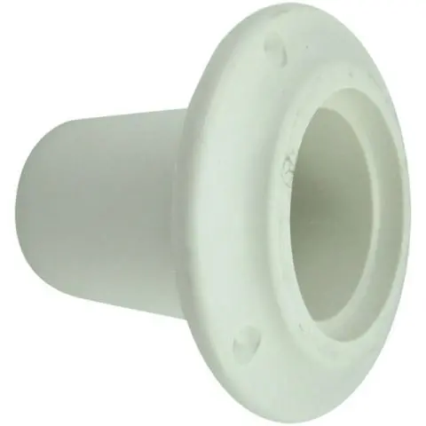 White Thru Hull Fitting - 3In. 1