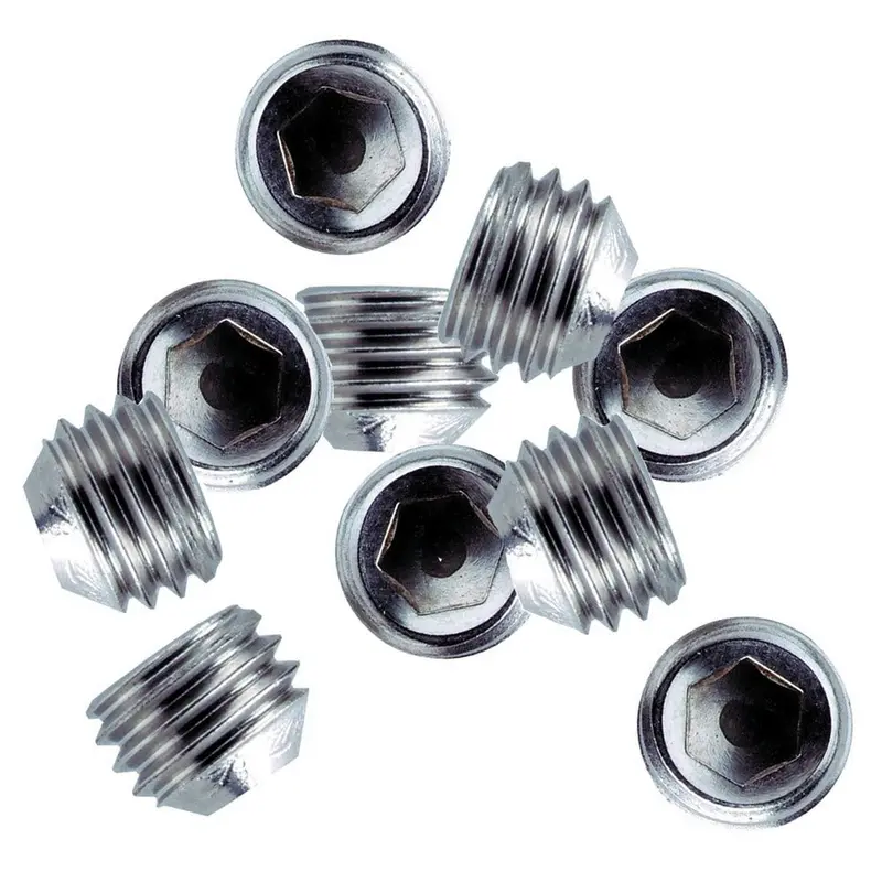 Whitecap 1/4"-28 Thread Ss Set Screws - 10 Pack [6249C] 1