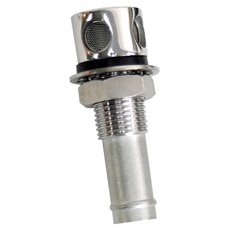 Whitecap Fuel Vent - Round Head, Straight Shaft, 5/8" Hose [6004C] 1