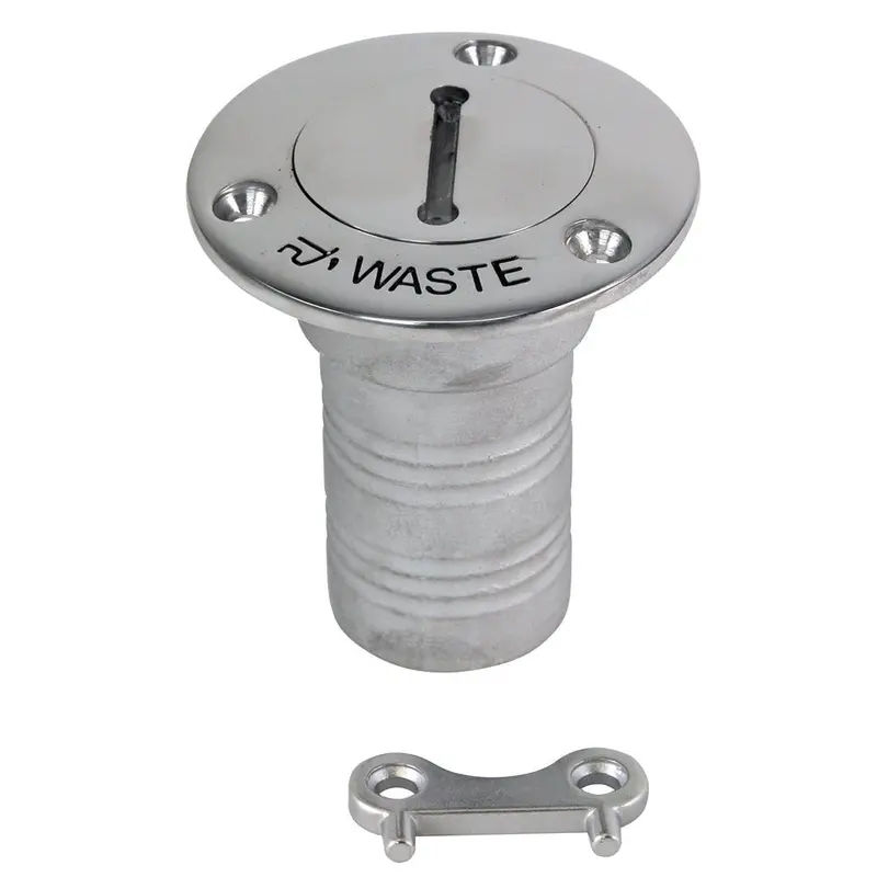 Whitecap Hose Deck Fill - 1-1/2" Hose Waste [6126C] 1