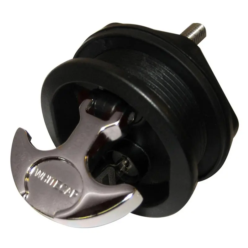 Whitecap T-Handle Latch - Chrome Plated Zamac/Black Nylon - Locking - Freshwater Use Only [S-0226Bc] 1