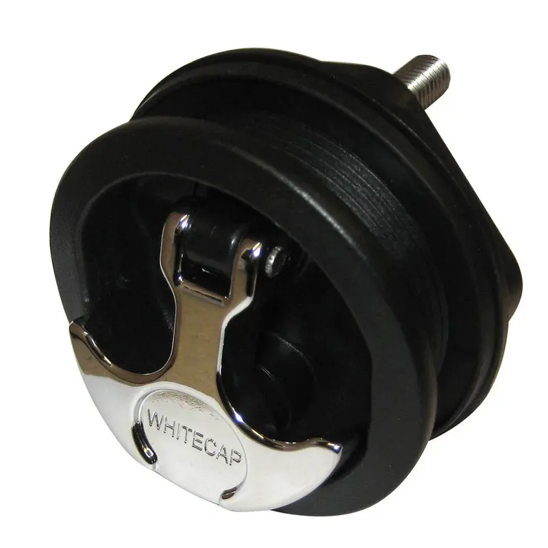Whitecap T-Handle Latch - Chrome Plated Zamac/Black Nylon - No Lock - Freshwater Use Only [S-0230Bc] 1