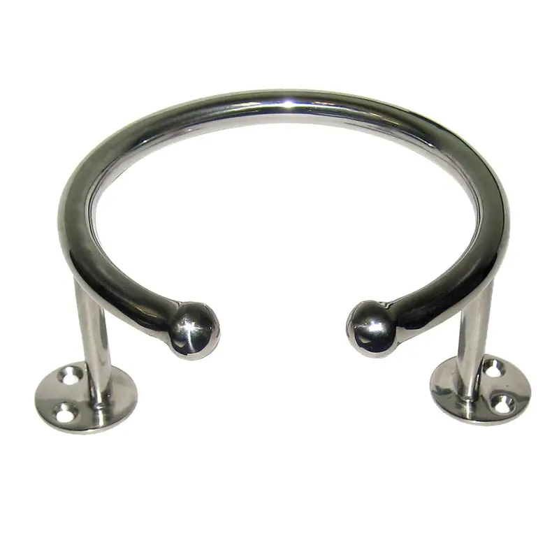 Whitecap Top Mount Ring Ss Cup Holder - 1-Drink - Base Mount [S-3516] 1