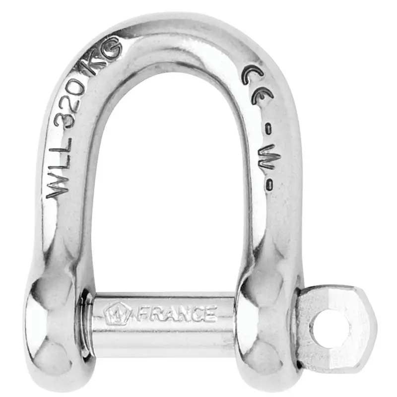 Wichard Self-Locking D Shackle - Diameter 6Mm - 1/4" [1203W] 1