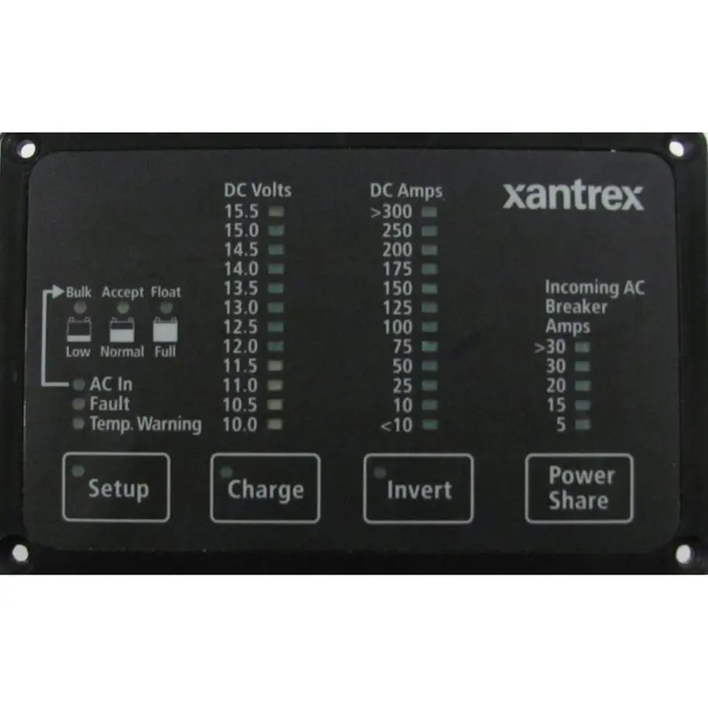 Xantrex Heart Fdm-12-25 Remote Panel, Battery Status  Freedom Inverter/Charger Remote Control [84-2056-01] 1