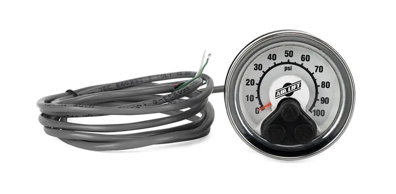 Air Lift 25194 Single-Dial Analog Air Pressure Gauge For Suspension Systems 1