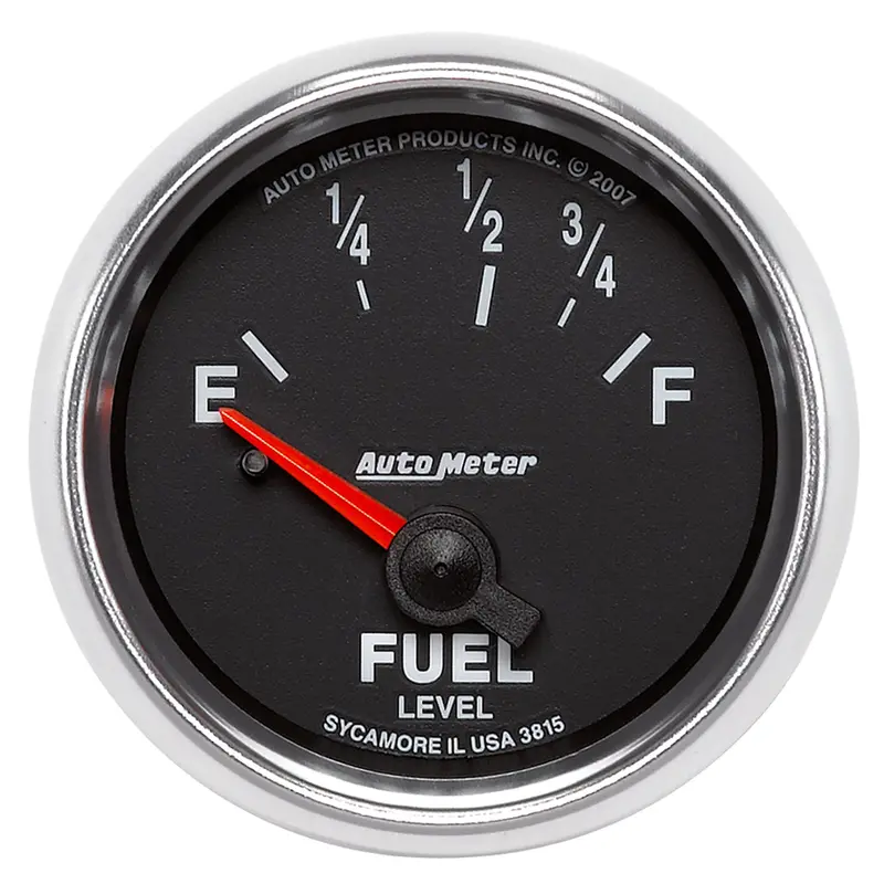 Autometer 3815 Fuel Level Gauge – 2-1/16", Electric, Compatible With 73–10 Ohm Senders 1