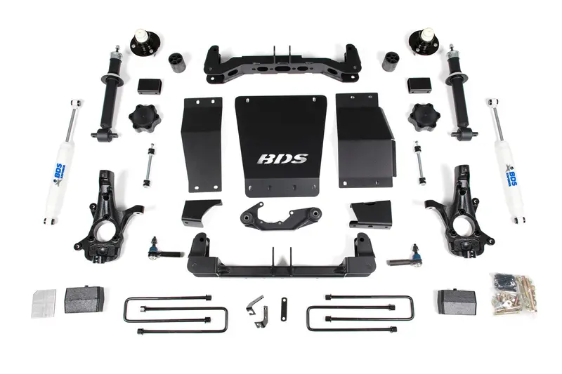 Bds Suspension 4-Inch Lift System For 2014–2016 Gm 1500 4Wd Trucks – Aluminum & Stamped Components 1