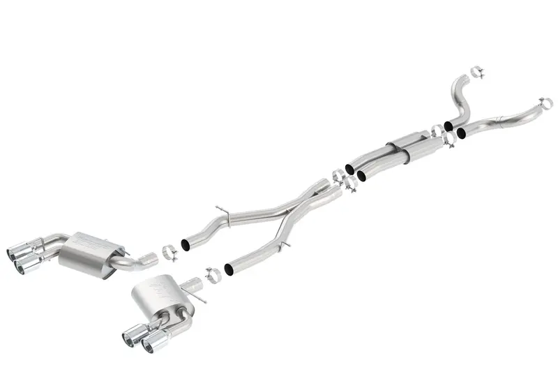 Borla 140687 S-Type Cat-Back Exhaust System – Stainless Steel Performance Sound 1