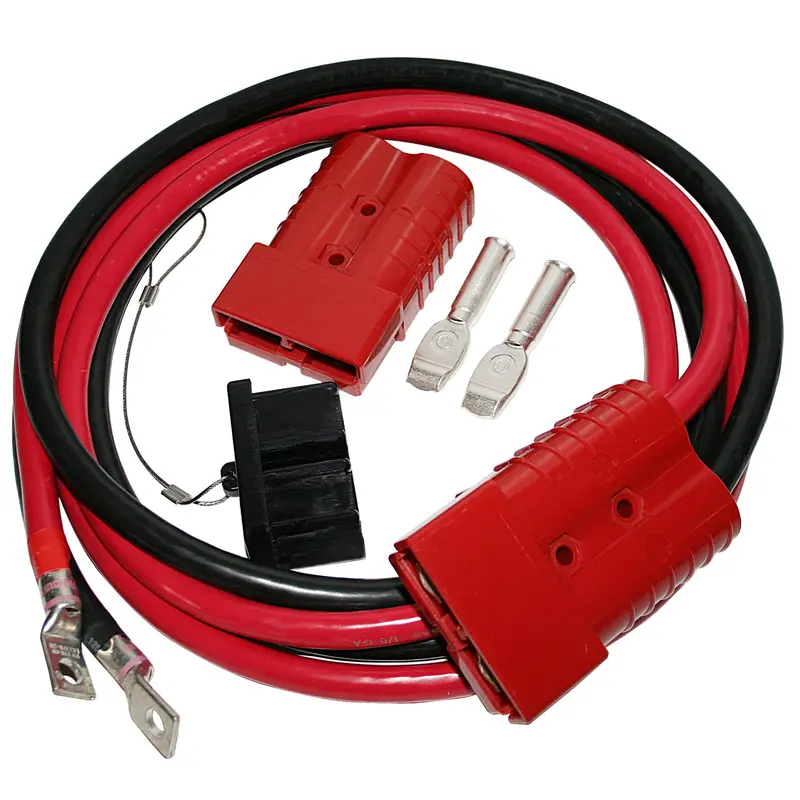 Bulldog Winch 1/0-Gauge Wiring Kit With Quick Connect – 7.5-Foot Heavy-Duty Installation Bundle 1