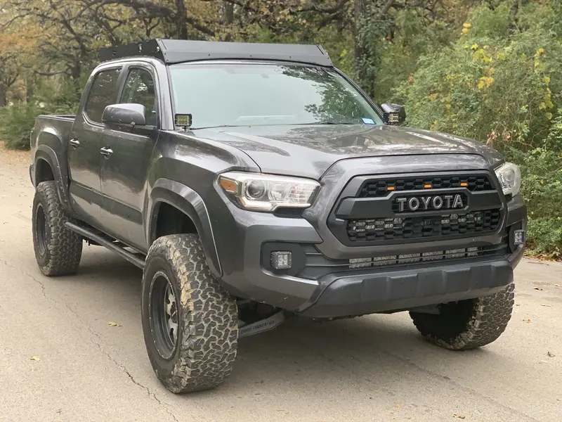Cali Raised Led Premium Roof Rack For 2005–2021 Toyota Tacoma – No Front Light Bar, Switch, Or Lights Included 1