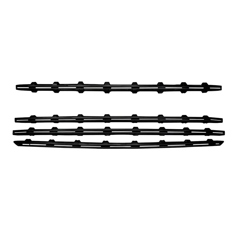 Coast To Coast Gi157Blk Tape-On Grille Overlay — 4-Piece Gloss Black Abs Trim Set 1
