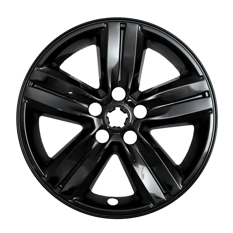 Coast To Coast Gloss Black 16" 5-Spoke Wheels – Plastic Construction, Set Of 4 (Iwcimp437Blk) 1