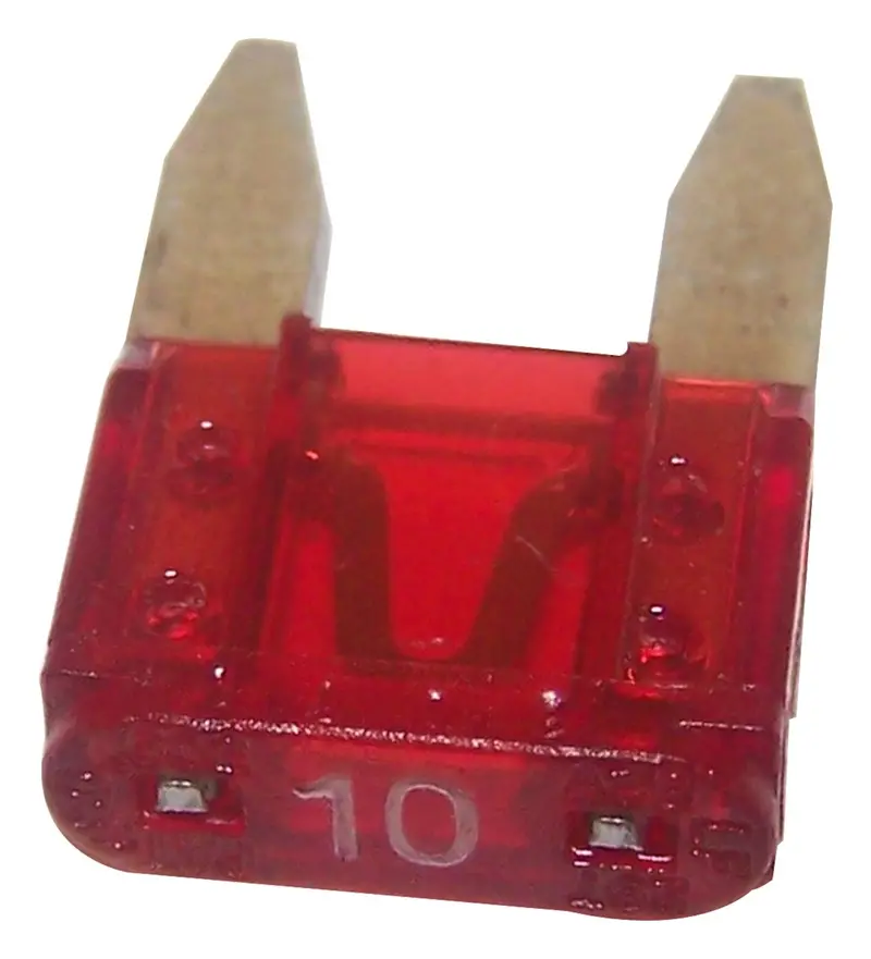 Crown Automotive Jeep Replacement 6101486 Mini Fuse; 10 Amp Mini Fuse; 1