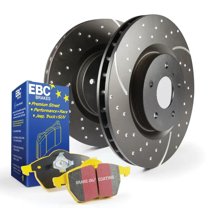 Ebc Yellowstuff Brake Kit – Front Performance Pads + Gd Drilled Rotors (S5Kf1108) 1