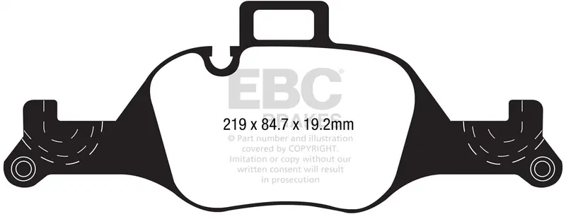 Ebc Yellowstuff Dp42289R Brake Pads – Track-Capable Compound For Daily Driving And Enthusiast Use 1