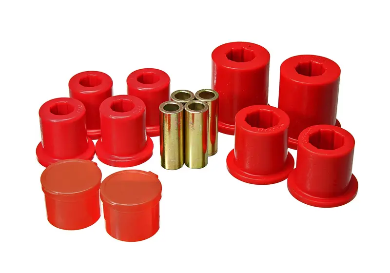 Energy Suspension 8.3139R Control Arm Bushing Set; Red; Front; 1