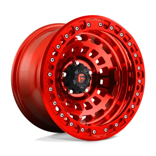 Fuel D100 17X9-Inch Gloss Black & Red Wheel – 5X5.0 Bolt Pattern, -15Mm Offset 1