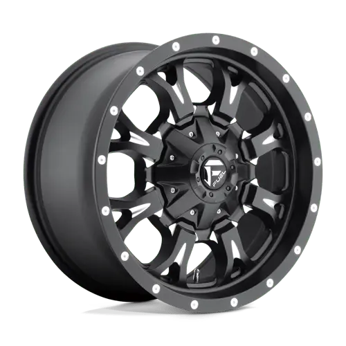 Fuel D517 18X9-Inch Matte Black & Military Gray Wheel – 8X6.5 Bolt Pattern, 1Mm Offset 1