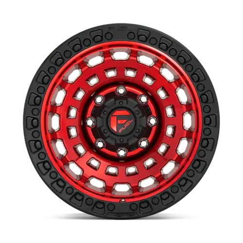 Fuel D632 Forged Wheel – 17X9 Inch, 8X170 Bolt Pattern, Gloss Red With Brushed Bronze Lip, -12Mm Offset 1