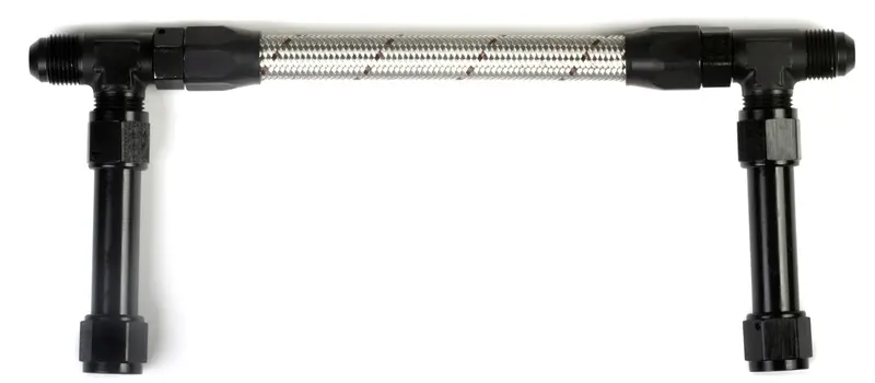 Holley 34-44 -8An Fuel Line Kit – Single Inlet, Ano-Tuff Coated With Stainless Steel Braiding 1