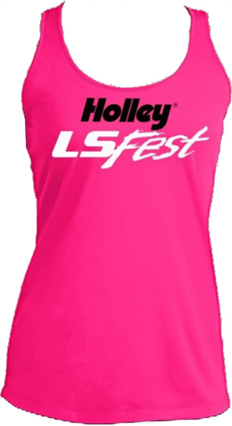 Holley Ls Ladies Racerback Tank Top 10246-Xlhol — Pink, Xl, Crew Neck Athletic Fit 1