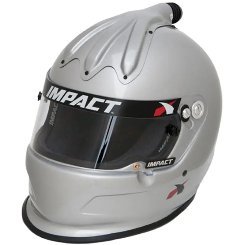 Impact Racing 17020408 Helmet Super Charger Medium Silver Sa2020 1