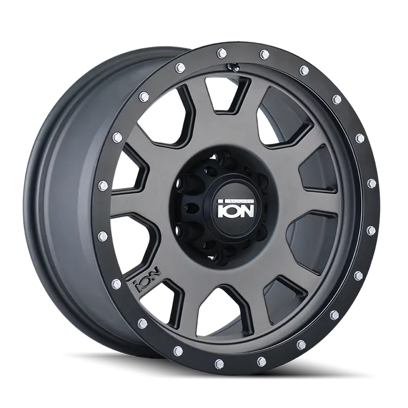 Ion 135-2973Mg12 20X9 Inch Beadlock-Style Wheel – Matte Gunmetal/Black, 5X127 Bolt Pattern, -12Mm Offset, 83.82Mm Center Bore 1