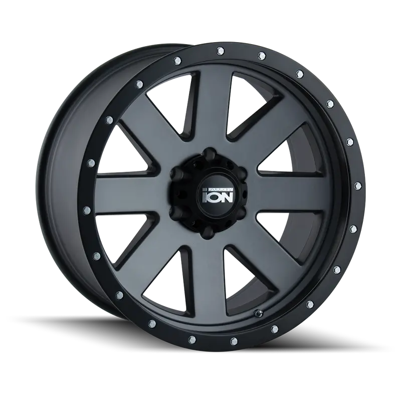 Ion Matte Gunmetal/Black Beadlock Wheel – 18X10", 5X127, -19Mm Offset, 83.82Mm Bore 1