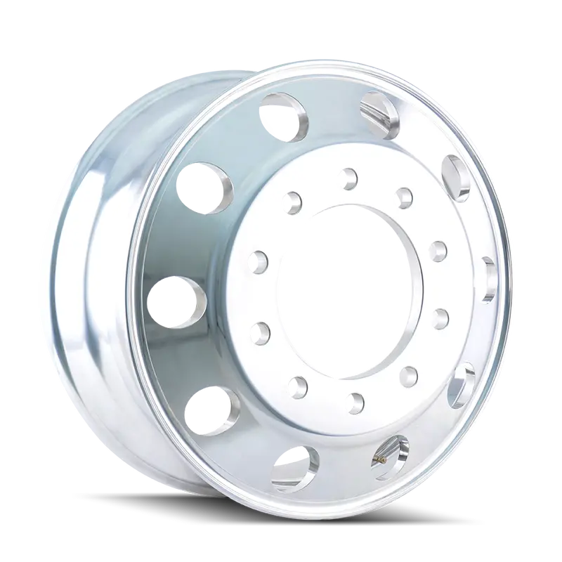 Ionbilt Ib01P-22810Br Polished Aluminum Trailer Wheel – 22.5" X 8.25", 10-Lug, 285.75Mm Bolt Circle 1