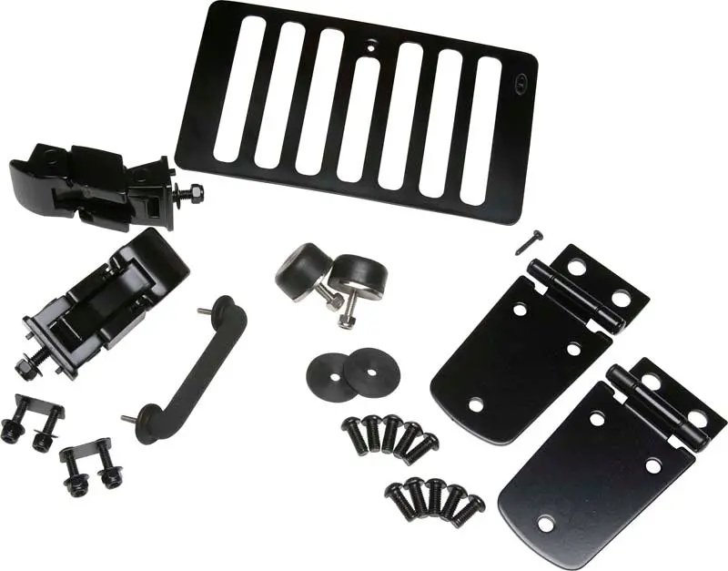 Kentrol 50504 Powder-Coated Black Hood Kit For 1998–2006 Jeep Wrangler Tj 1