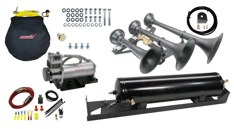 Kleinn Automotive Train Horn Kit With Onboard Air System – Sdkit17-734Stl Compact Dual-Horn Setup 1