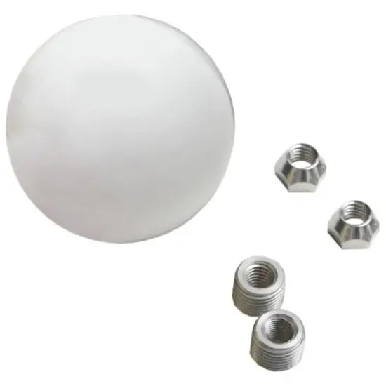 Lokar White Shift Knob – 2-1/4" Diameter, Sleek Design For Manual Transmission Vehicles 1
