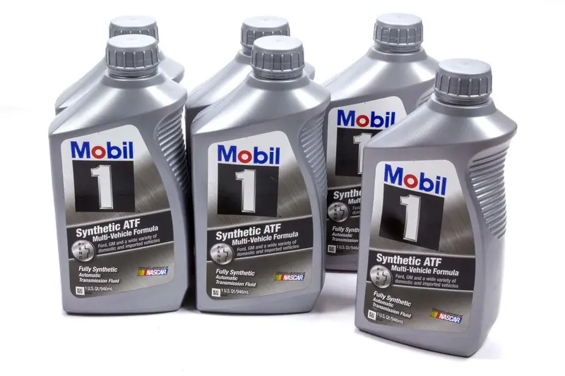 Mobil 1 112980 Synthetic Atf – 6-Pack, 1-Quart Bottles, Fully Synthetic Automatic Transmission Fluid 1