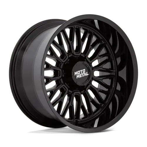 Moto Metal Mo809Bx22103518N Forged Aluminum Wheel – 22×10 In, 5×5.0/5.5 In Bolt Pattern, -18 Mm Offset, Gloss Black Finish 1