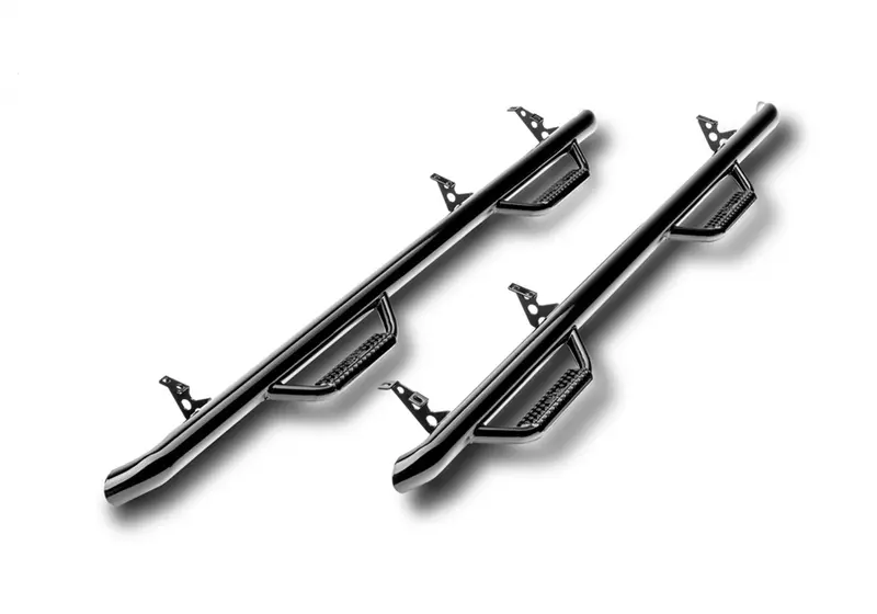 N-Fab T0580Cc Gloss Black Nerf Steps – Wide-To-Wide, Fits 2005–2015 Tacoma Double Cab (5' Bed) 1