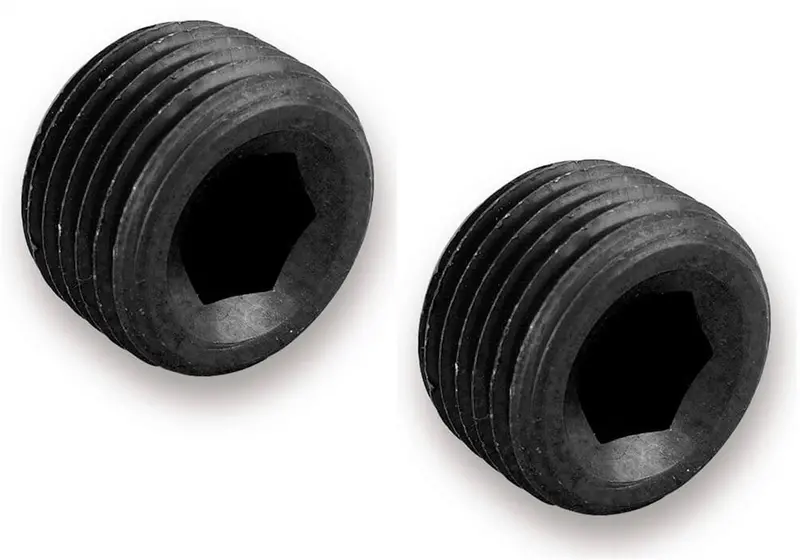 Nos Nitrous Oxide Systems 1/16" Npt Aluminum Allen Pipe Plug – Black Finish 1