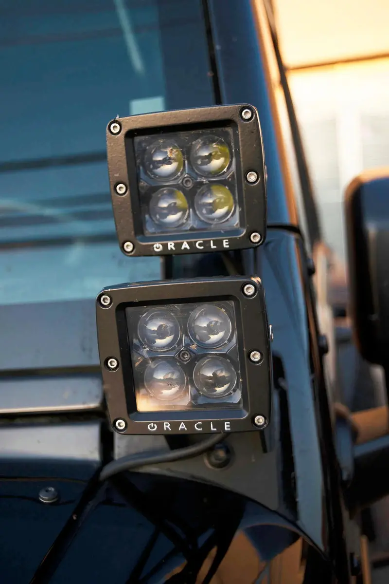 Oracle Lighting 2045-504 Dual-Purpose Pillar Mounting Brackets – Black Pair 1