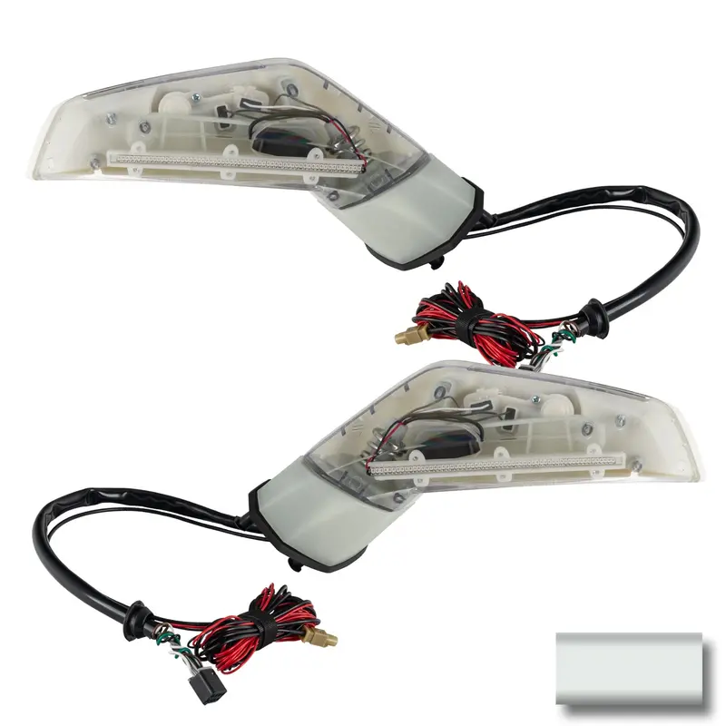Oracle Lighting Ghosted Side Mirrors – Sky Gray Metallic Finish (83U) For Modern Styling 1