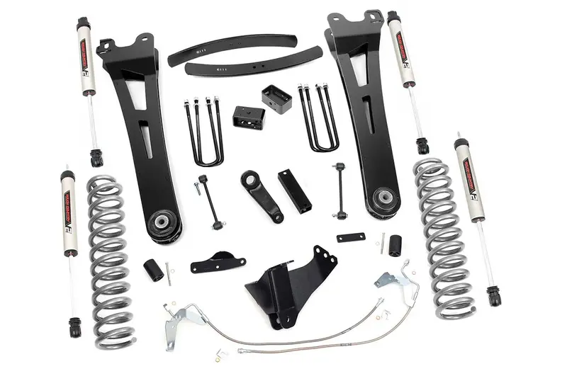 Rough Country 53970 6-Inch Suspension Lift Kit With Radius Arms And V2 Shocks For 2008–2010 F-250/350 4Wd Gas Models 1