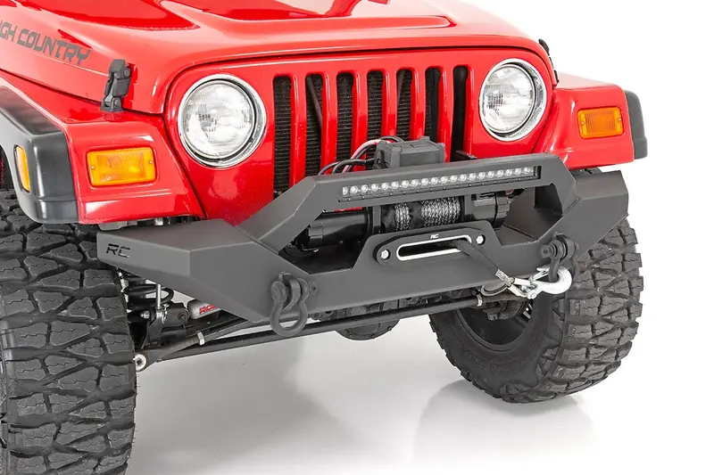 Rough Country Full-Width Led Winch Bumper – Front Mount For Jeep Wrangler Yj/Tj (1987–2006) 1