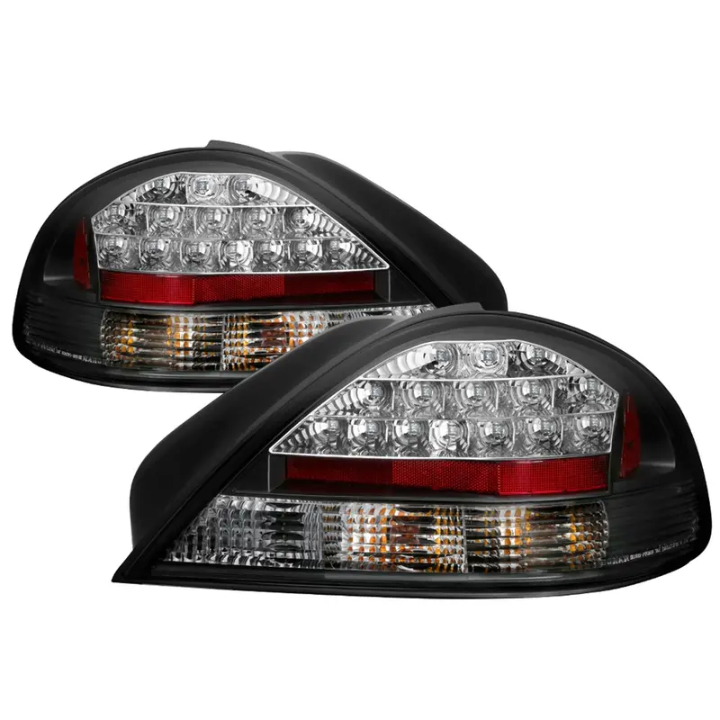 Spyder Auto 5007117 Black Led Tail Light Pair – Compatible With Oem Bulbs 1