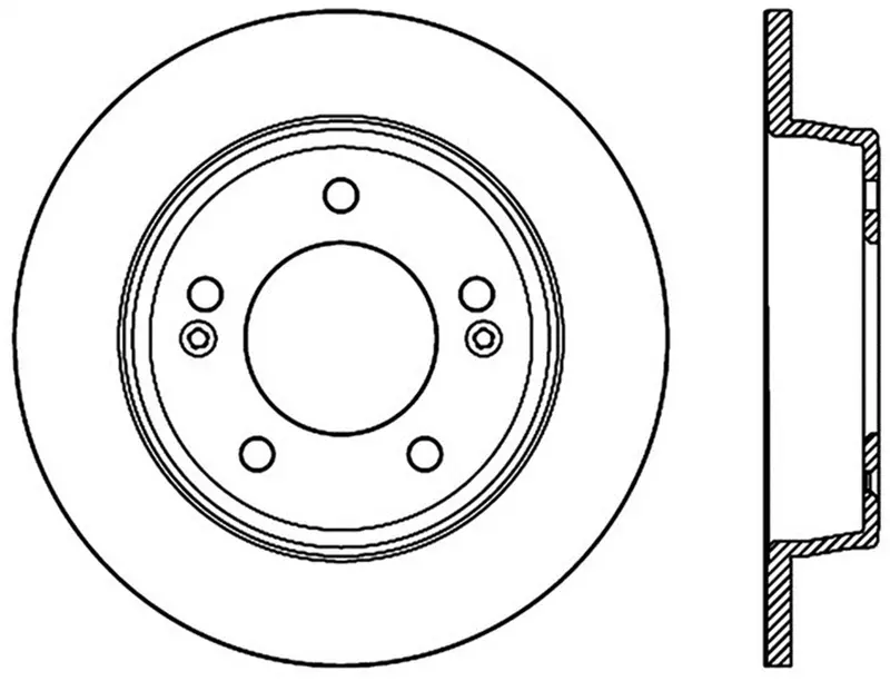Stoptech 127.51043R Drilled & Slotted Rear Right Brake Rotor – Sport Series 1
